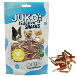 Mini Chicken, Liver & Fish Stick JUKO Snacks 70 g